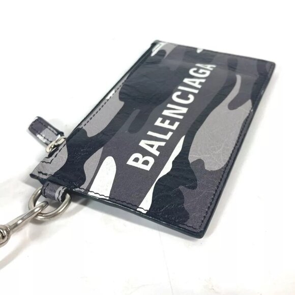 BALENCIAGA Wallet camouflage Card Holder Fragment Case coin purse - Picture 3 of 14